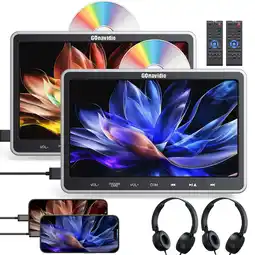 Walmart NAVISKAUTO 10.1 Car DVD Players with Headphones, 2 Mount Brackets, HDMI Input 1080P Playback offer