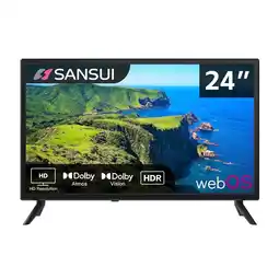 Walmart Sansui 24 inch LED 720P HD Frameless Design Smart TV -Dolby Hdr 10 & Atmos Sound offer