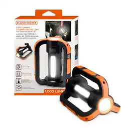 Walmart BLACK+DECKER 1,000 Lumens USB Rechargeable Clip-on + Magnetic 3-Sided COB Utility Light offer