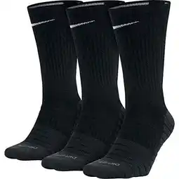 Walmart Black Dry Cushion Crew Training Socks (3 Pairs) Men Size 8-12 offer