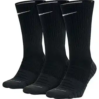 Walmart Black Dry Cushion Crew Training Socks (3 Pairs) Men Size 8-12 offer