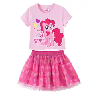 Walmart My Little Pony Girls Short sleeve Tutu Dresses 2pieces Summer Outfit Set Pink Sizes 2-9 offer