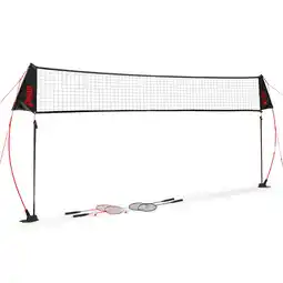 Walmart Penn Premium Easy Setup Badminton Set, Includes 4 Rackets and Shuttlecocks offer