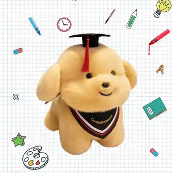 Walmart Graduation Plush Puppy - Brown Stuffed Animal with Graduation Cap 13- Cute Graduation Gift offer