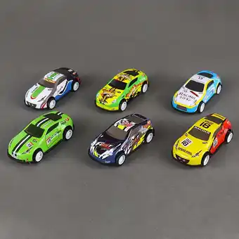 Walmart 6pc Iron Toy Car Alloy Graffiti Sliding Back Iron Car Gifts foe Kids Clearance Sale offer