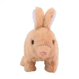 Walmart Bunny Electric Rabbit Toy Plush Bunny Battery Operated Hopping Animal Rabbit Interactive Toys Gifts offer