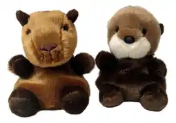 Walmart Capybara Plush Set Of 2 Selena Sea Otter & Sid Capybara Palm Pals 5 Animal Plush, Capybara Gifts offer