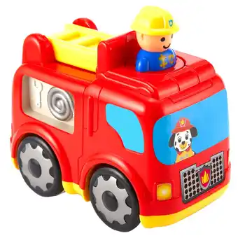 Walmart Kidoozie Press n Zoom Fire Engine - Developmental Activity Toy for Toddlers ages 12 months and older offer
