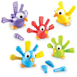 Walmart Learning Resources Fine Motor Peacock Pals Fine Motor Toddler Toy Sorting Set Set of 5 Ages 18 mos offer