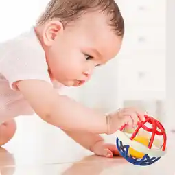 Walmart Sensory Play Ball,BPA-Free,Grasping & Teething Balls with Rattle,Perfect for Infants Toddlers offer