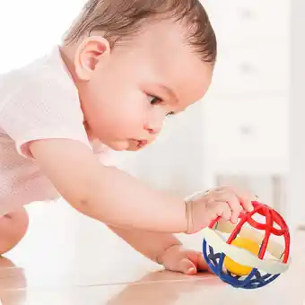 Walmart Sensory Play Ball,BPA-Free,Grasping & Teething Balls with Rattle,Perfect for Infants Toddlers offer