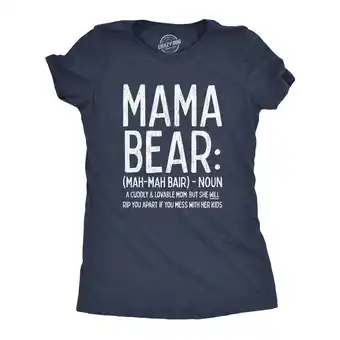 Walmart Womens Mama Bear Definition T Shirt Funny Mothers Day Gift Best Mom Novelty Tee Womens Graphic Tees offer