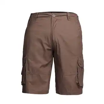 Walmart Evdexr Men's Summer Solid Cotton Outdoor Cargo Shorts Straight Loose Button Closure Army Green 34 offer