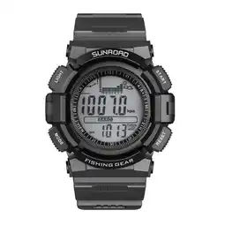 Walmart FR715A Men Fishing Barometer Watch, Black offer