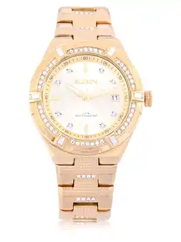 Walmart Elgin Adult Male Watch with Czech Stones in Gold and (FG180013) offer