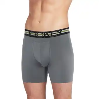 Walmart Jockey Sport Men's Stability Pouch Microfiber 6 Boxer Brief offer