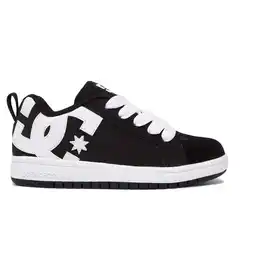 Walmart DC Boys Court Graffik Leather Skateboarding Shoes B/W 13.5 Medium (D) Little Kid offer