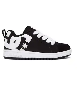 Walmart DC Boys Court Graffik Leather Skateboarding Shoes B/W 13.5 Medium (D) Little Kid offer