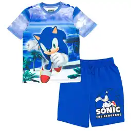 Walmart SEGA Sonic The Hedgehog Big Boys T-Shirt and Bike Shorts Outfit Set Little Kid to Big Kid offer