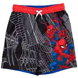Walmart Marvel Spider-Man Big Boys Swim Trunks Bathing Suit Toddler to Big Kid offer