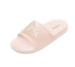 Walmart Luckers Women's Sandals, Rhinestone Embellished Mesh Slip-On Butterflies, Pink, Size 7 offer