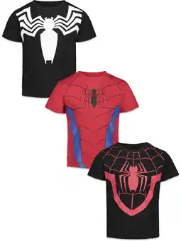 Walmart Marvel Spider-Man Spider-Verse Venom Miles Morales Toddler Boys 3 Pack T-Shirts Toddler to Big Kid offer