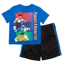 Walmart Power Rangers Big Boys T-Shirt and Mesh Shorts Outfit Set Toddler to Big Kid offer