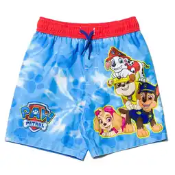 Walmart Paw Patrol Skye Chase Marshall UPF 50+ Swim Trunks Tie Dye Toddler to Little Kid offer