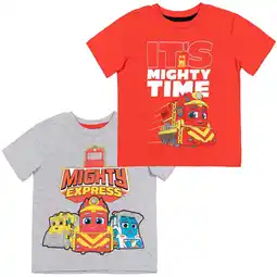 Walmart Mighty Express Nate Brock Milo Little Boys 2 Pack T-Shirts Toddler to Little Kid offer