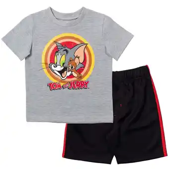 Walmart TOM and JERRY Big Boys T-Shirt and Shorts Outfit Set Infant to Big Kid offer