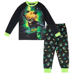 Walmart Miraculous Cat Noir Little Boys Pullover Pajama Shirt and Pants Sleep Set Little Kid to Big Kid offer