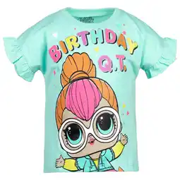 Walmart L.O.L. Surprise! Neon Q.T. Birthday Big Girls T-Shirt Little Kid to Big offer