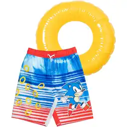 Walmart SEGA Sonic The Hedgehog Little Boys Swim Trunks Bathing Suit Little Kid to Big Kid offer