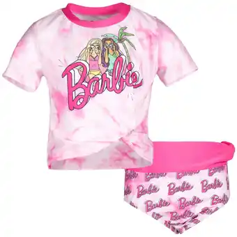 Walmart Barbie Little Girls Rash Guard and Bikini Bottom Little Kid to Big Kid offer
