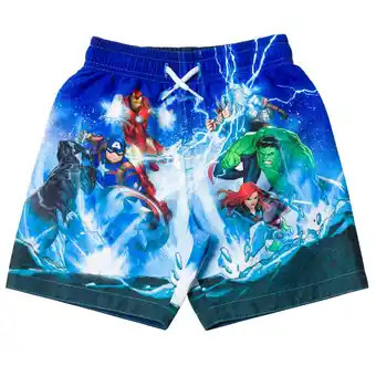 Walmart Marvel Avengers Hulk Black Widow Black Panther Big Boys Swim Trunks Bathing Suit 10-12 offer