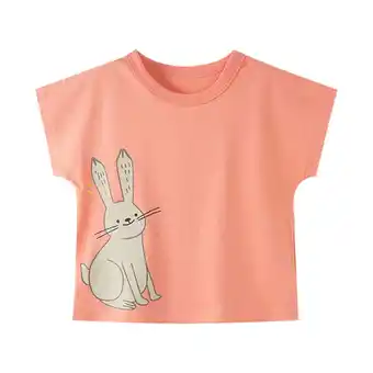 Walmart ZPWKLM ZPWKLM Tees For Short Sleeve Animals Pattern Design Crewneck Clothing For Toddlers size 3-4T offer