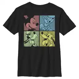 Walmart Boy's Mickey & Friends Best Friend Square Graphic Tee Black Small offer