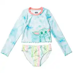 Walmart Star Wars The Child UPF 50+ Rash Guard Bikini Bottom Tie Dye Toddler to Big Kid offer