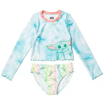 Walmart Star Wars The Child UPF 50+ Rash Guard Bikini Bottom Tie Dye Toddler to Big Kid offer