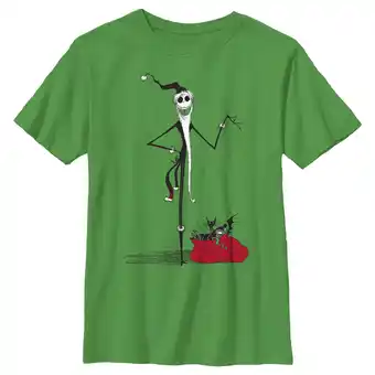 Walmart Boy's The Nightmare Before Christmas Christmas Sandy Claws Graphic Tee Kelly Green Large offer