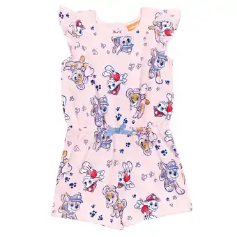 Walmart Paw Patrol Skye Chase Marshall Big Girls Sleeveless Romper Toddler to Big Kid offer