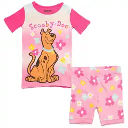 Walmart Scooby-Doo Toddler Girls Pajama Shirt & Pajama Shorts Pink 4T offer