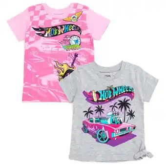 Walmart Hot Wheels 2 Pack T-Shirts Toddler to Big Kid offer