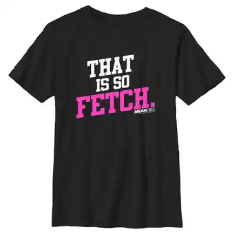 Walmart Boy's Mean Girls That Is So Fetch Quote Graphic Tee Black X Large offer