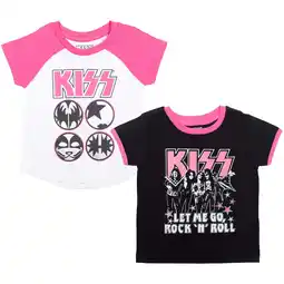 Walmart KISS Big Girls 2 Pack T-Shirts Toddler to Big Kid offer