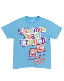 Walmart General Mills Cinnamon Toast Crunch Matching Family Drop Shoulder T-Shirt Logo Toddler to Big Kid offer