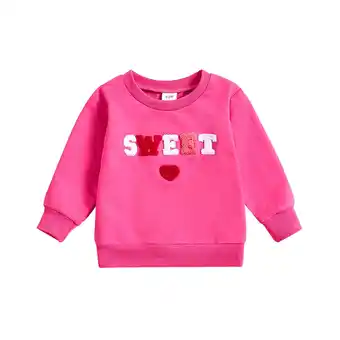 Walmart ZPWKLM ZPWKLM Long Sleeve Letter Prints T-Shirts For Kid Crew Neck Clothes For Newborns size 6-12M offer