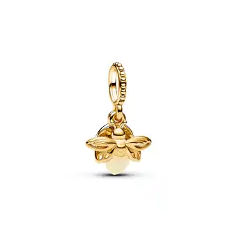 Walmart Pandora Glow-in-the-dark Firefly Dangle Charm 14k Gold-plated 769352C01 With Gift Box offer