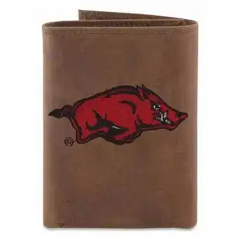 Walmart ZeppelinProducts Arkansas Trifold Embroidered Leather Wallet offer