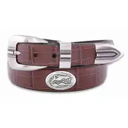 Walmart ZeppelinProducts UFL-BOLPTCRC-TAN-42 Florida Concho Croc Tan Leather Belt- 42 Waist offer